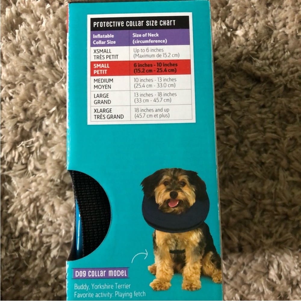 Calm Paws Protective Inflatable Dog Collar Small - Picture 5 of 6